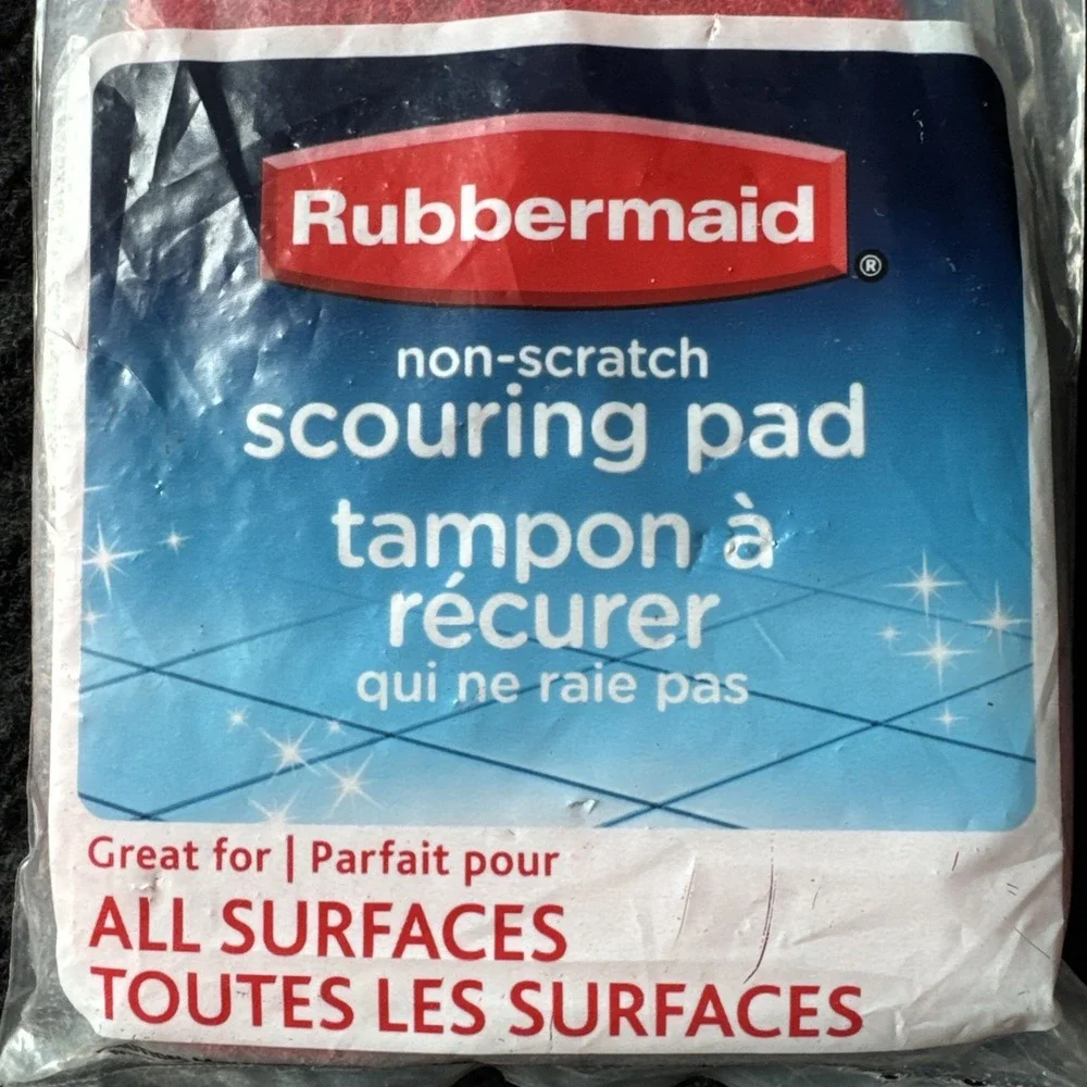 Rubbermaid Switchable Reveal Non-scratch Scouring Pad Scrubber All Purpose New